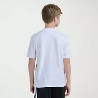 adidas Big Kid Boys Crew Neck Short Sleeve Regular Fit Graphic T-Shirt