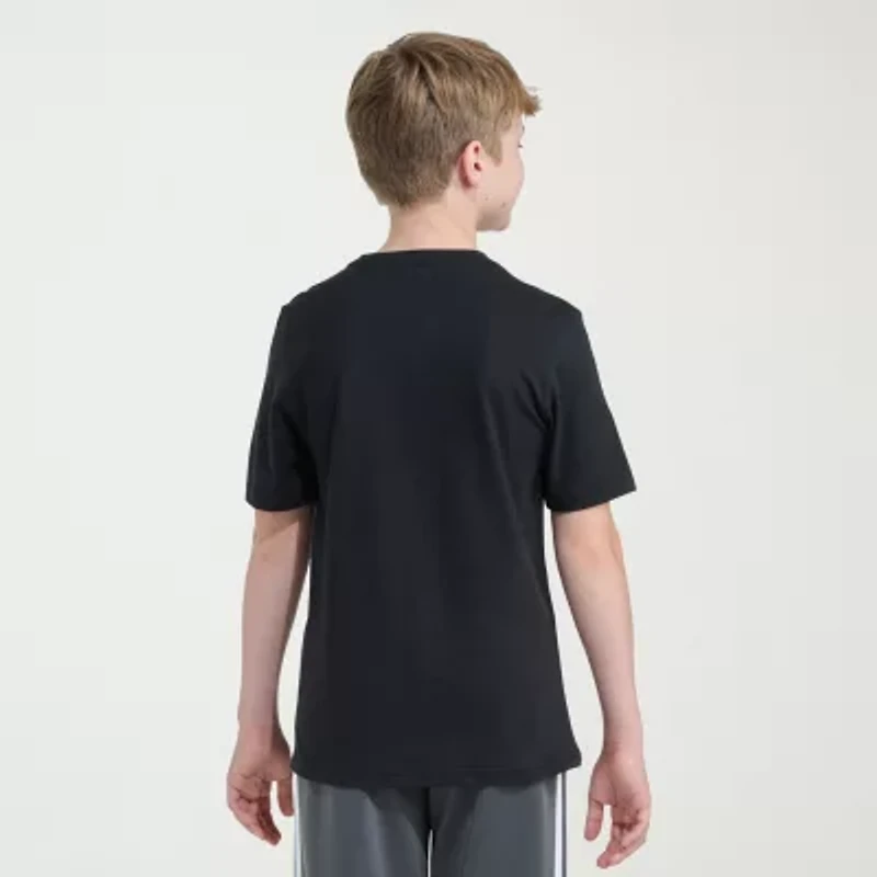 adidas Big Kid Boys Crew Neck Short Sleeve Regular Fit Graphic T-Shirt