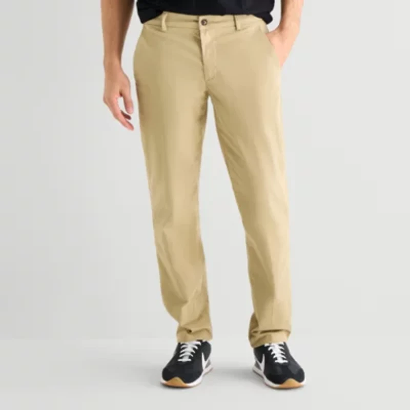 St. John's Bay Stretch Chino Mens Straight Fit Flat Front Pant