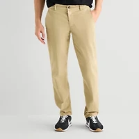 St. John's Bay Stretch Chino Mens Straight Fit Flat Front Pant