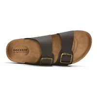 Dockers Mens Adjustable Strap Footbed Sandals