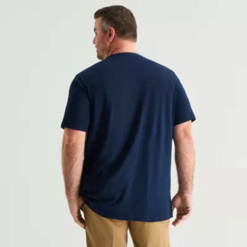 St. John's Bay Super Soft Mens Crew Neck Short Sleeve Quick Dry Big and Tall T-Shirt