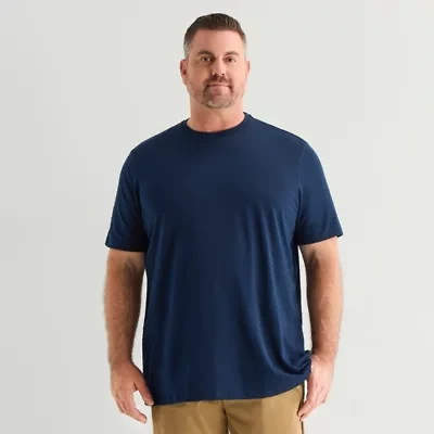 St. John's Bay Super Soft Mens Crew Neck Short Sleeve Quick Dry Big and Tall T-Shirt
