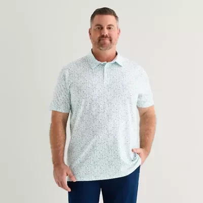 St. John's Bay Performance Big and Tall Mens Classic Fit Short Sleeve Polo Shirt