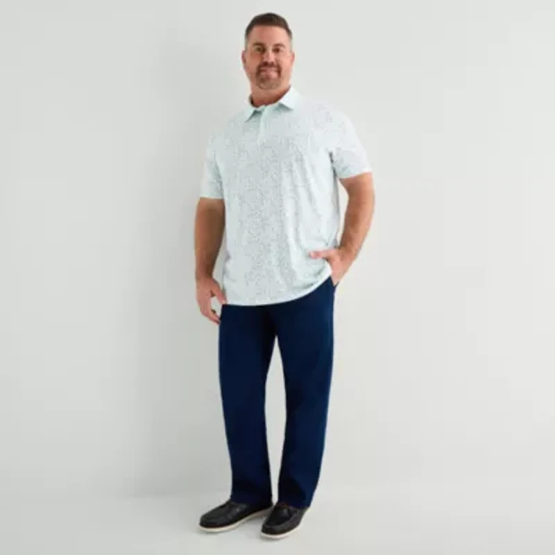 St. John's Bay Performance Big and Tall Mens Classic Fit Short Sleeve Polo Shirt