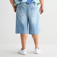 Arizona Baggy Fit Mens 12" Mid Rise Big and Tall Denim Short