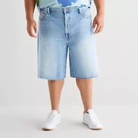 Arizona Baggy Fit Mens 12" Mid Rise Big and Tall Denim Short