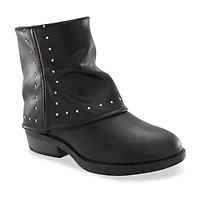 BCBG Girls Big Kid Cassidy Flat Heel Motorcycle Boots