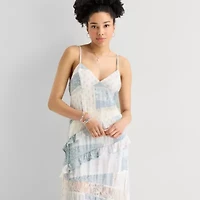 Arizona Womens Juniors Short Sleeve Fit + Flare Dress