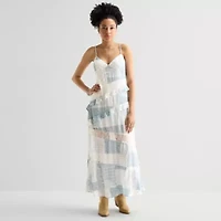 Arizona Womens Juniors Short Sleeve Fit + Flare Dress