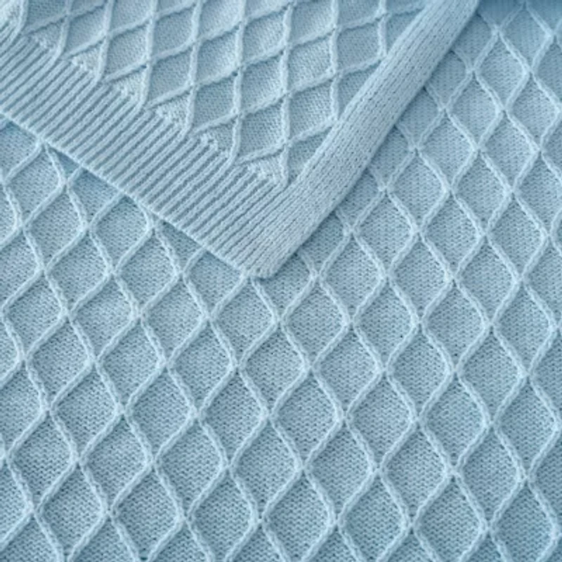 Martha Stewart Bonnie Knit Lightweight Throw