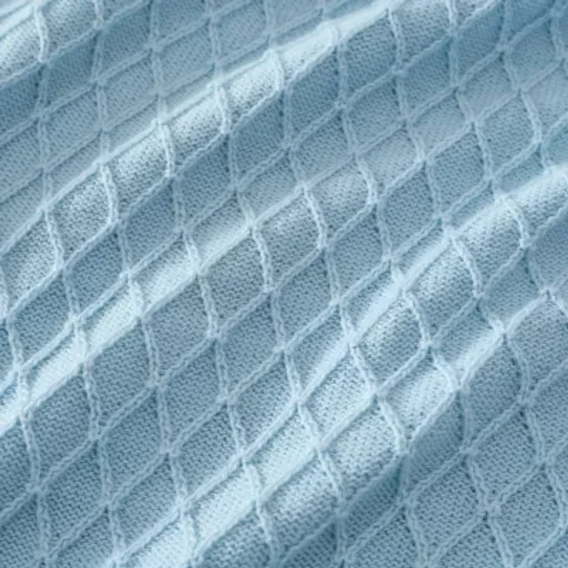 Martha Stewart Bonnie Knit Lightweight Throw