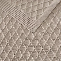 Martha Stewart Bonnie Knit Lightweight Throw