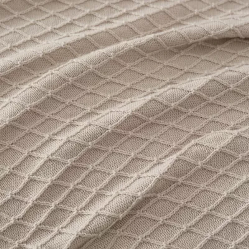 Martha Stewart Bonnie Knit Lightweight Throw