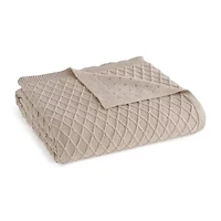 Martha Stewart Bonnie Knit Lightweight Throw