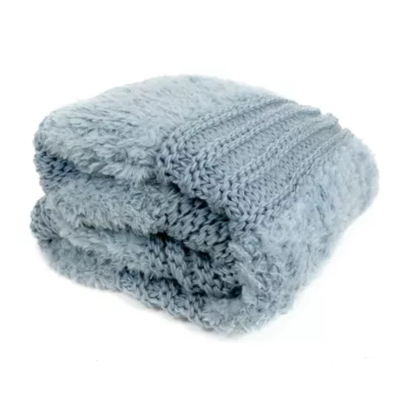 Your Lifestyle By Donna Sharp Plush Knit Midweight Throw