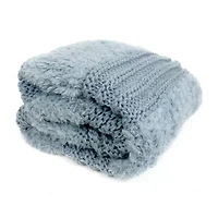 Your Lifestyle By Donna Sharp Plush Knit Midweight Throw