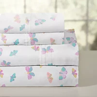 Pointehaven Crisp Printed Cotton Sheet Set