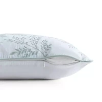 Martha Stewart Murray Leaves Embroidered 18x18 Square Throw Pillow