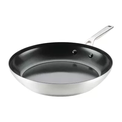 KitchenAid Stainless Steel 3-Ply Base 12" Frying Pan