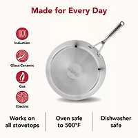 KitchenAid Stainless Steel 3-Ply Base 12" Frying Pan