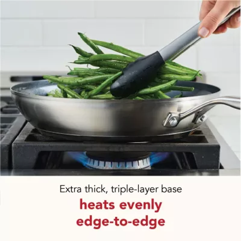 KitchenAid Stainless Steel 3-Ply Base 12" Frying Pan