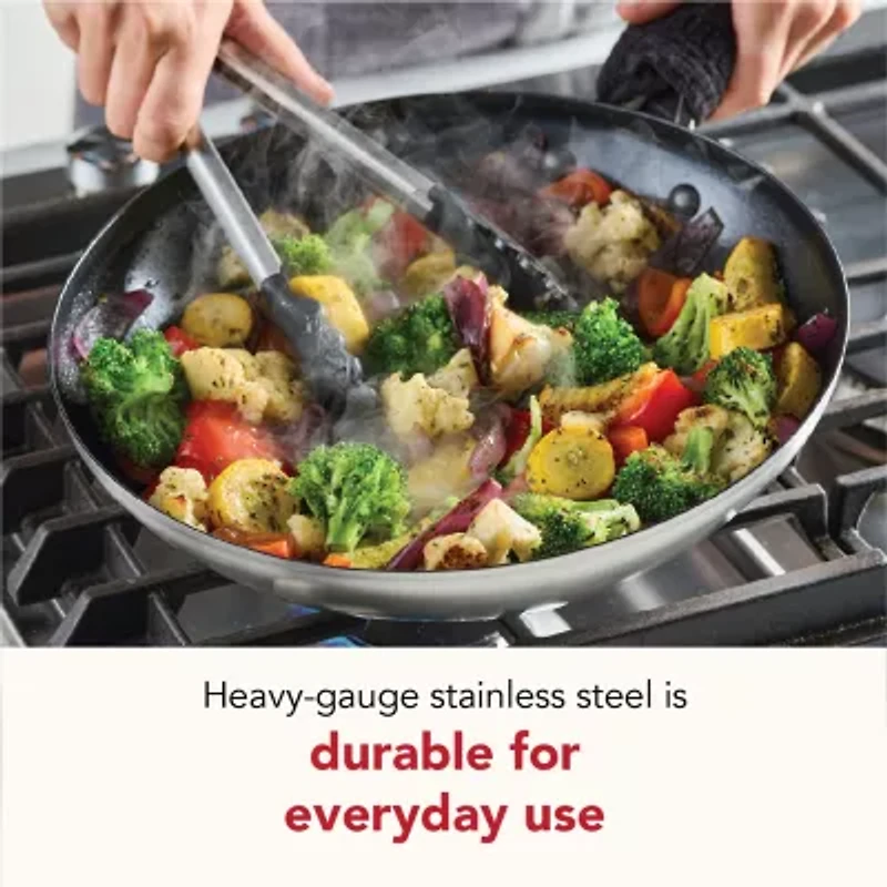 KitchenAid Stainless Steel 3-Ply Base 12" Frying Pan