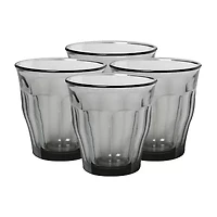 Duralex Picardie Grey Tumbler 4-pc. 10 3/8oz. Drinkware Set