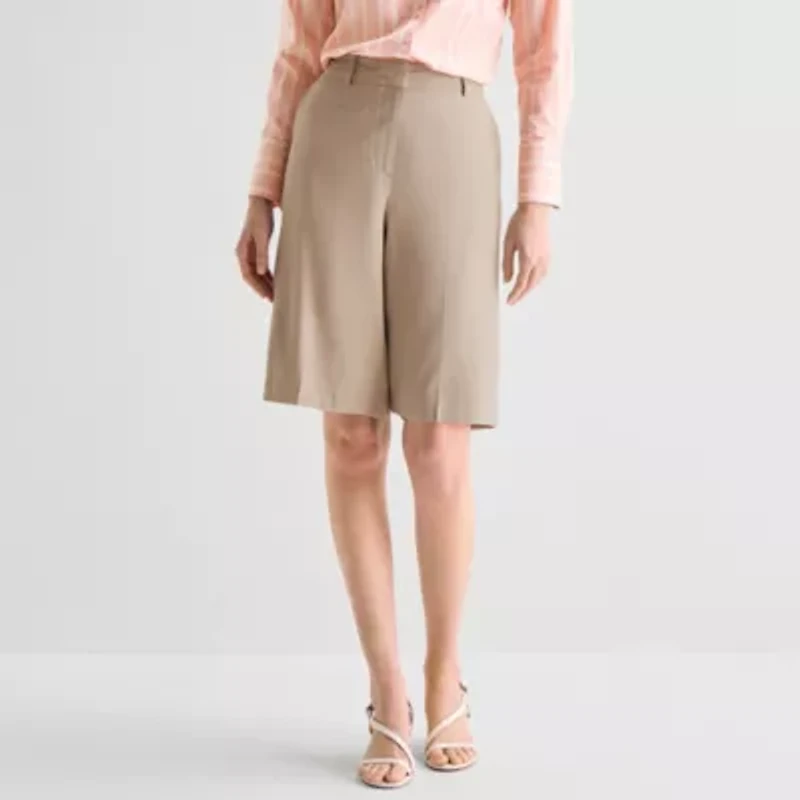 Worthington Womens 12" High Rise Bermuda Short