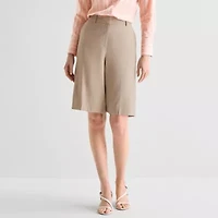 Worthington Womens 12" High Rise Bermuda Short