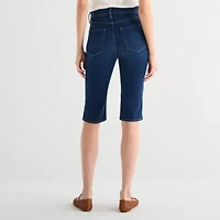 a.n.a Welt Pocket Womens High Rise Split Hem Cropped Jean