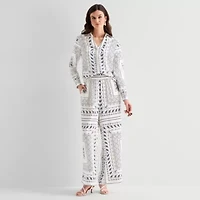 Worthington Womens Wide Leg Mid Rise Trouser