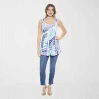 24seven Comfort Apparel Womens Scoop Neck Sleeveless Tank Top