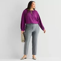 Worthington Plus Womens Luxe Skinny Pant