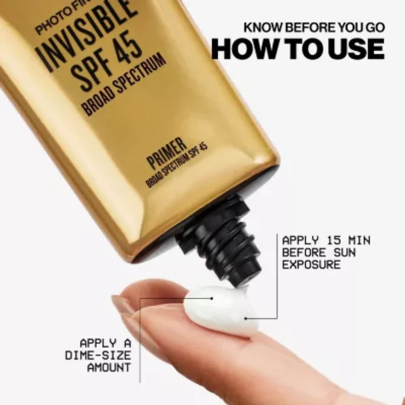 Smashbox Photo Finish Invisible SPF 45 Sun Protection Primer- 10ml