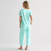 Adonna Womens Short Sleeve 2-pc. Pajama Sets
