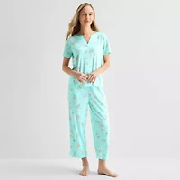 Adonna Womens Short Sleeve 2-pc. Pajama Sets