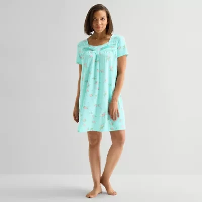 Adonna Womens Short Sleeve Nightgown