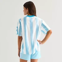 Hello Kitty x Powerpuff Girls Womens Juniors V Neck Short Sleeve Jersey