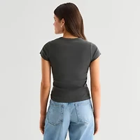 Diet Coke Baby Tee Womens Juniors Crew Neck Short Sleeve Regular Fit Graphic T-Shirt