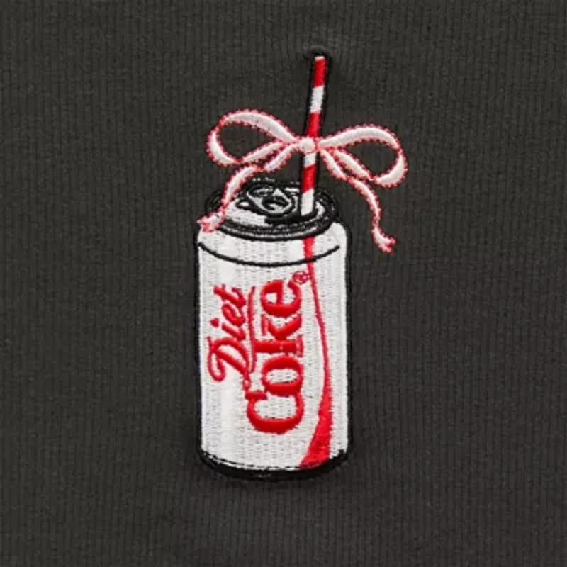 Diet Coke Baby Tee Womens Juniors Crew Neck Short Sleeve Regular Fit Graphic T-Shirt