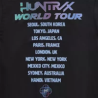 Womens Juniors Crew Neck Short Sleeve KPop Demon Hunters Graphic T-Shirt