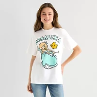 Rosalina Boyfriend Tee Womens Juniors Crew Neck Short Sleeve Graphic T-Shirt