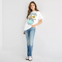 Rosalina Boyfriend Tee Womens Juniors Crew Neck Short Sleeve Graphic T-Shirt