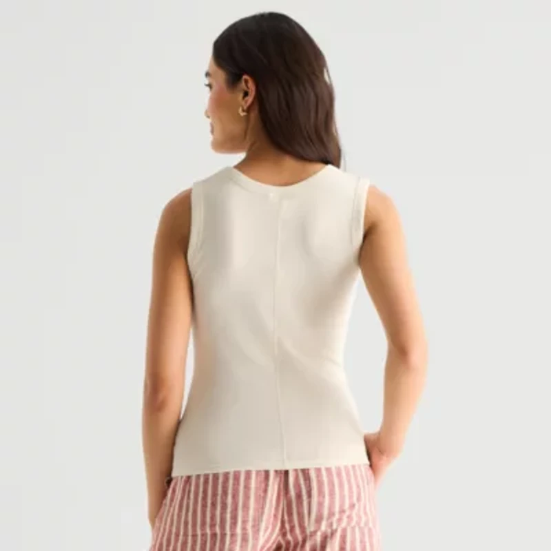 a.n.a Womens V Neck Sleeveless Tank Top