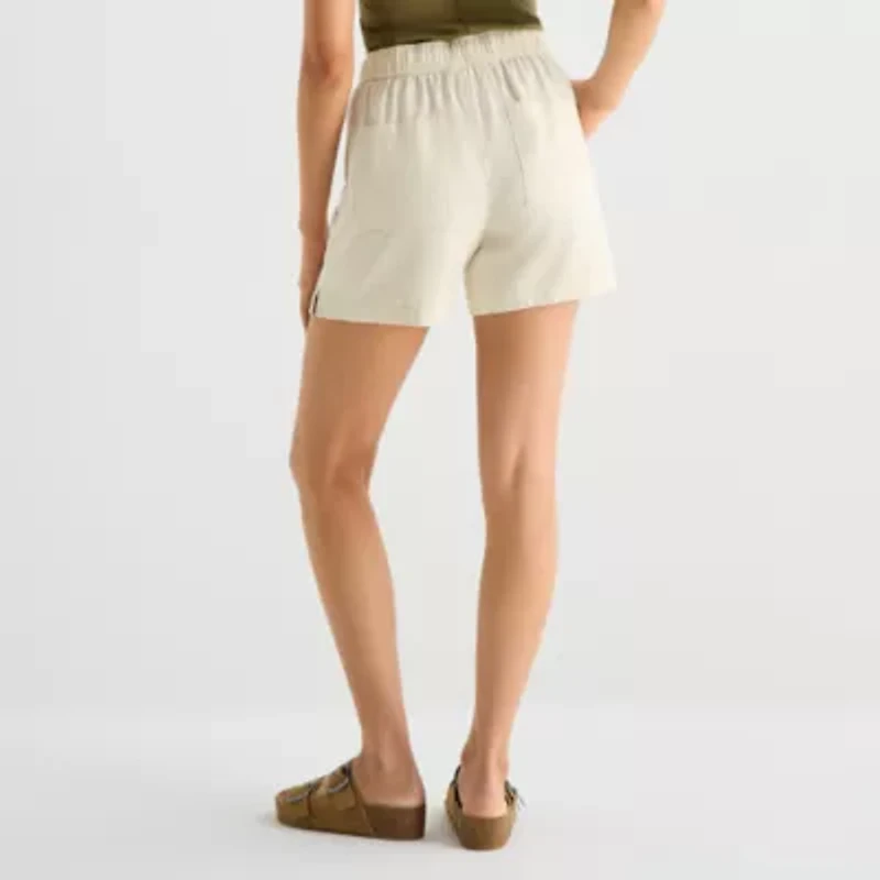 a.n.a Womens High Rise 5" Pull-On Short