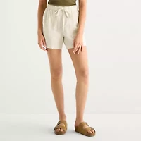 a.n.a Womens High Rise 5" Pull-On Short