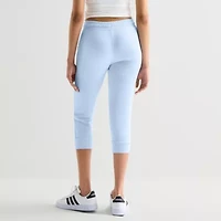 Arizona Womens Juniors Mid Rise Workout Capris