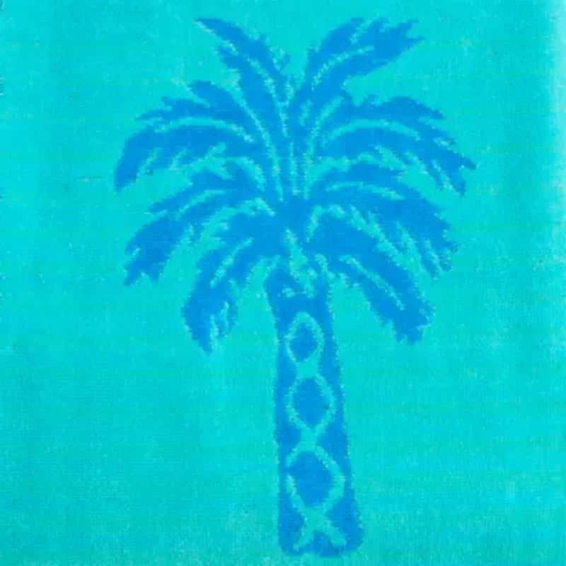 Outdoor Oasis Palm Tree Jacquard Beach Towel