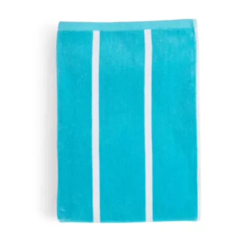 Outdoor Oasis Cabana Stripe Reversible Beach Towel